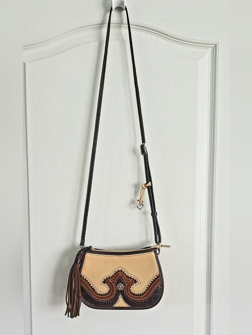 Brighton Vintage "Southern Star" Leather Western Shoulder Bag Like New Condition - Picture 13 of 13